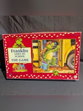 Vtg Franklin Goes To School Board Game Complete 1998